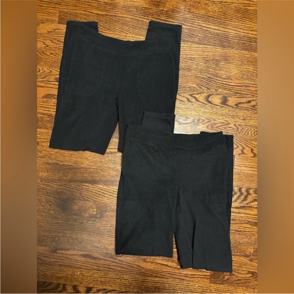 Warm Essentials by Cuddl Duds Women's Textured Fleece Thermal Leggings Bundle - Picture 6 of 7